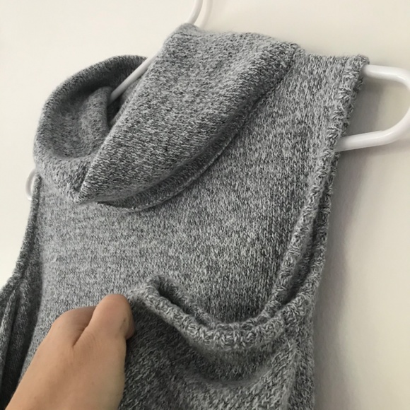 🔴Wool Blend Cold Shoulder Turtleneck Comfy Sweater - Picture 4 of 8